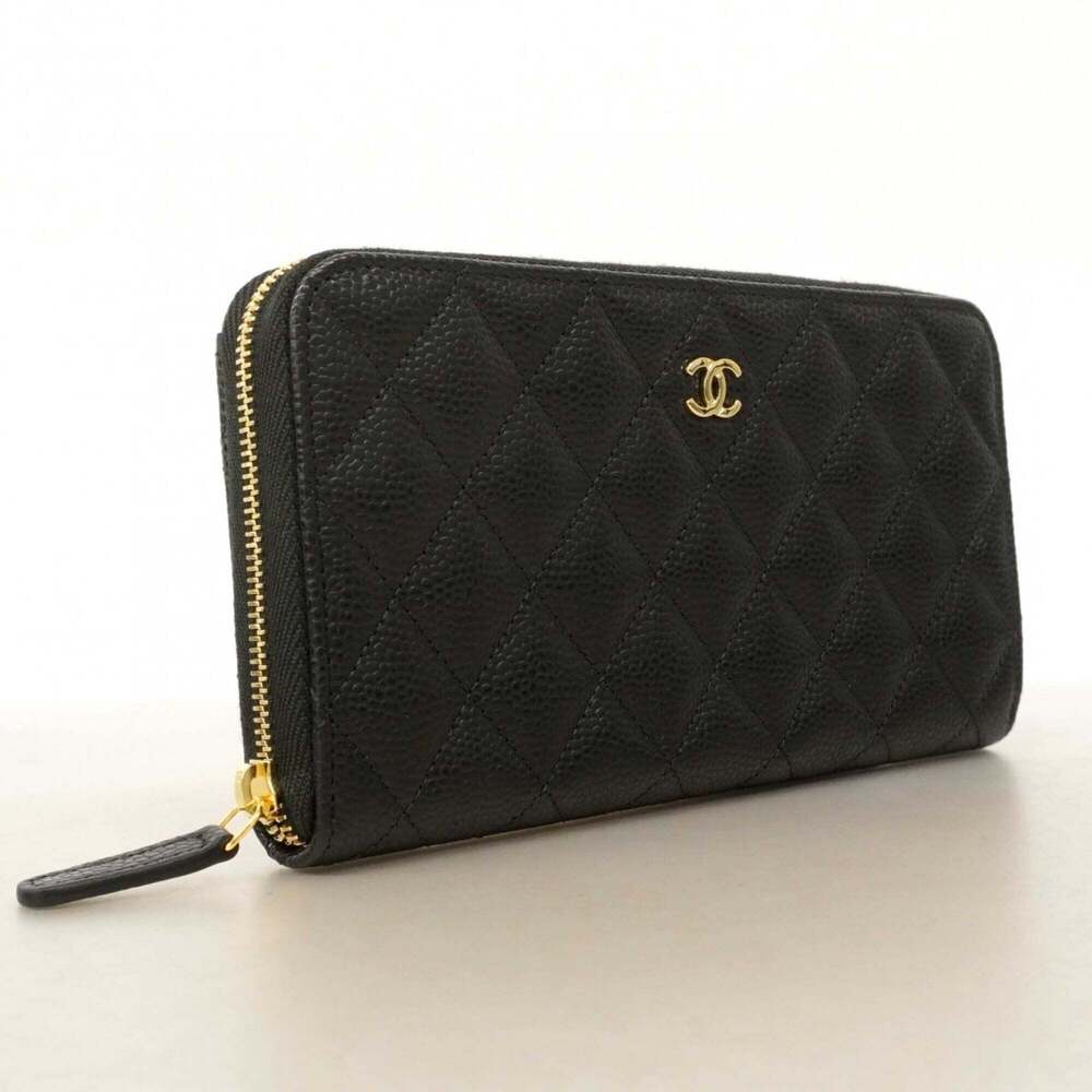 CHANEL Black Caviar Leather Wallet - Picture 2 of 6